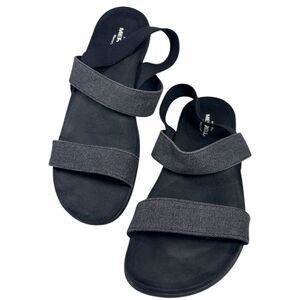 Merrell Blackout Women Shoes Sz 11 Gray Comfort Casual Slip On Strappy Sandal